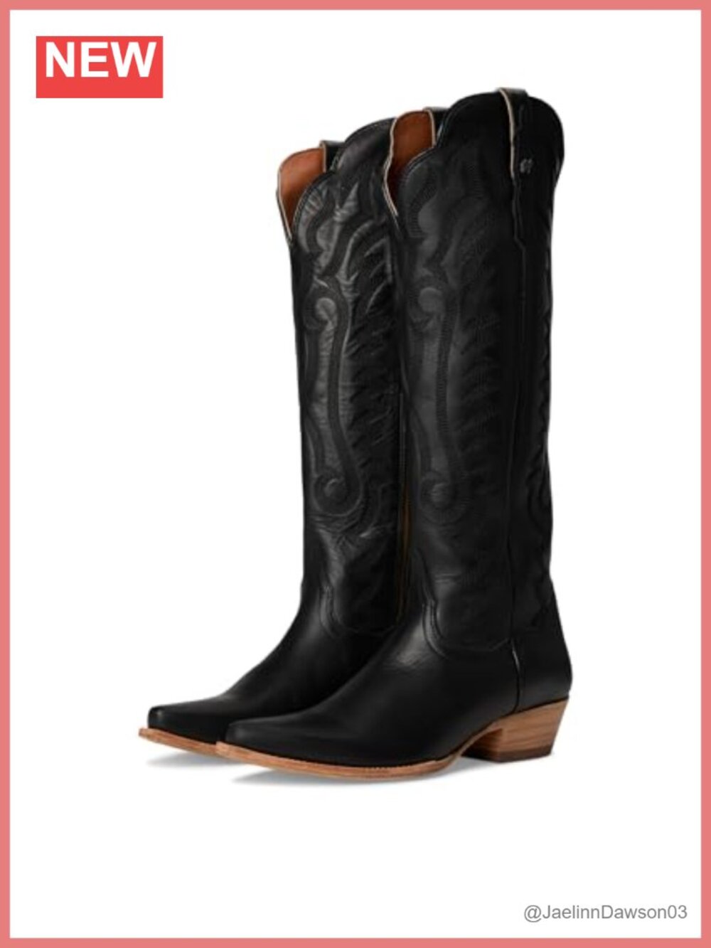 Snip Toe Over Knee Boots Leather 1-2" Heel Zippered